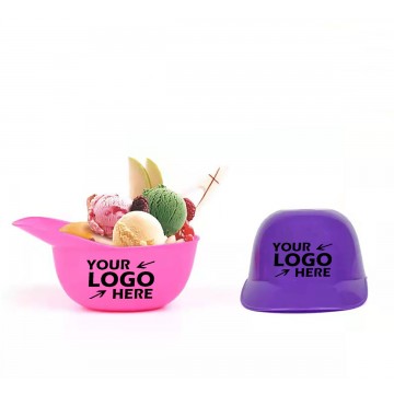 Mini Baseball Helmet Ice Cream Bowl